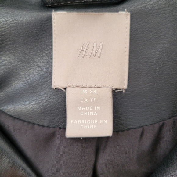 H&M Faux Leather Jacket. - Picture 5 of 8